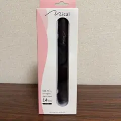 Mical USBミニストレートヘアアイロン 14mm ブラック