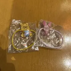 ディズニー　Twinkleゴム ピグレット プーさんヘアゴム ガチャ