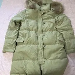 SWEET MOMMY フード付きダウンジャケット オリーブグリーン