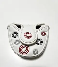 オデッセイ パター用ヘッドカバー ホワイト マジックテープ開閉