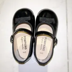 POMPKINS 黒色バレエシューズ 145サイズ
