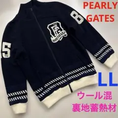 パーリーゲイツ ニット 蓄熱裏地　ジップジャケット ネイビー 2 PGG PEARLY GATES パーリーゲイツ ニット ジップジャケット