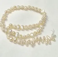 [小粒]淡水パール　約3.5mm 約19cm