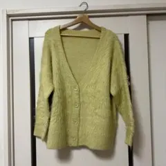 LOWRYSFARM シャギーロングVカーディガン