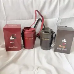 ミッキー　ミニー　タンブラーステンレスホルダー付 ディズニーストア