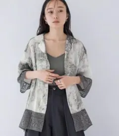 【美品】ジーナシス レーストリムボカシシャツ SS