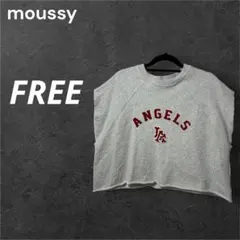 美品 MOUSSY FREE ANGELS グロップド 袖カット ワッペン付きのサムネイル