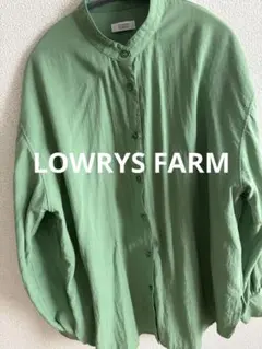 LOWRYS FARM マシンウォッシャブルシャツ　グリーン