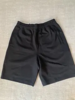 【新品】UNIQLO : C スウェットワイドショーツ 黒 L