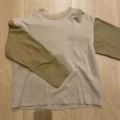 【TOMORROWLAND 】ビッグサイズ長袖TOPS コットン+ナイロン切替