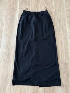UNIQLO AIRism ブラック ロングスカート M