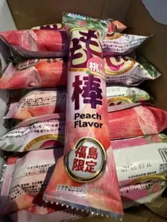 【福島限定】もも棒 桃風味 スナック菓子 12本セット（匿名配送）のサムネイル