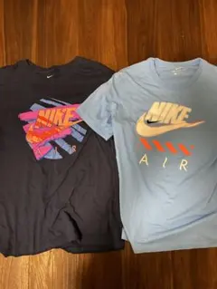 NIKE Tシャツ 2枚セット ネイビー ライトブルー2個セット