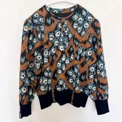 ✨一点限り✨レオパード柄 長袖トップス アニマル柄 カーディガン風　トレーナー