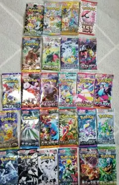 ゆ*ん様 ポケカ引退品　未開封パック　まとめ売り　151 2025年最新】ポケモンカード151 未開封 パックの人気アイテム