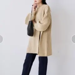 Audrey and John Wad 3G片畦編み スリットニットのサムネイル