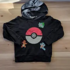 【H&M】ポケモン モンスターボール スパンコール パーカー 130cm