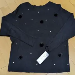 Moon at Noon ブラックニット Mサイズ