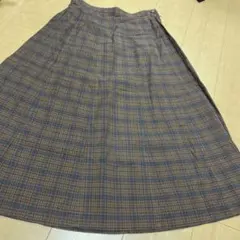 タグなし新品 マドモアゼルノンノンパパス L ロングスカート 毛100