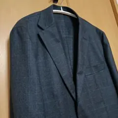 グリーンレーベル ジャケット 3B フラノチェック カノニコ M ネイビー