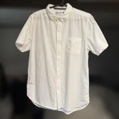 Denime 半袖ボタンダウンシャツ ホワイト Mサイズ　ドゥニームのサムネイル
