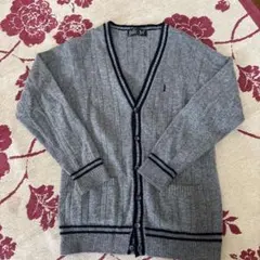 イーストボーイ　Vネックカーディガン9号　グレー　美品