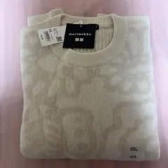 ユニクロ マリメッコ ラムクルーネックセーター オフホワイト XXL 新品未使用