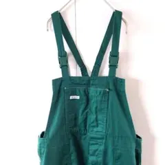 90s オールドユーロワーク オーバーオール サロペット メンズXL相当 緑