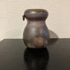 木村隆男作 備前焼 掛け花入れ 木箱付き - メルカリ