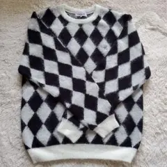 NANO universe GOLF 柄ニットセーター【XL】