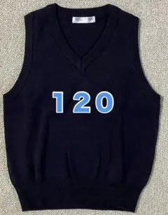 MTS.BROTHER ネイビー Vネックベスト 120