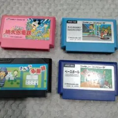 FC ファミコン4点 アーバンチャンピオン＆桃太郎電鉄＆さんま等