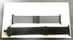 純正 Apple Watchバンド ブラックチタニウムミラネーゼループ Sサイズ