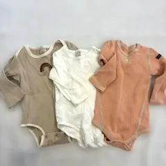 80cm ロンパース3枚セット BREEZE petit main 長袖
