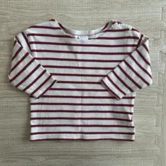 ☆バースデイ futafuta 赤ストライプ Tシャツ 80☆