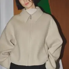 TODAYFUL ウールジップブルゾン ベージュ 36