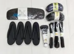 【セット】和装小物 女性 喪服用 帯枕 前板 紐 帯止め 草履