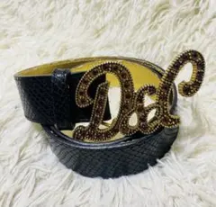 Dolce & Gabbana バックル レザー 蛇柄 スネーク 本革 ベルトのサムネイル