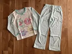 新品 女の子 キッズ サンリオ 薄手長袖 パジャマ ライトグリーン 110センチ