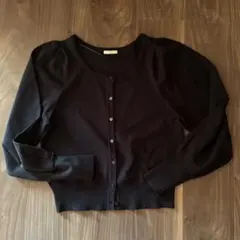 GU ジーユー　カーディガン　黒　M 長袖カーディガン