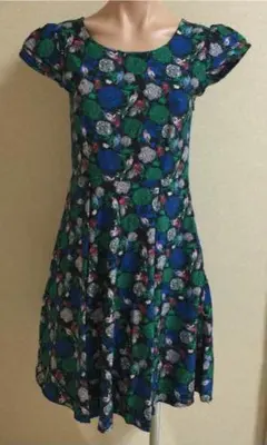 個性派 レトロワンピース♡鳥柄♡花柄♡送料無料‼︎