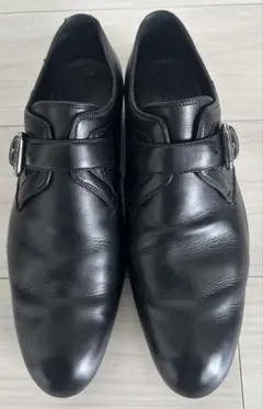 LOUIS VUITTON ルイ・ヴィトン 黒レザー モンクストラップシューズのサムネイル
