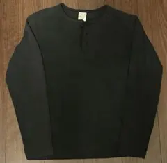 AVIREX アビレックス　ヘンリーネックt サーマル　ブラック　USA製