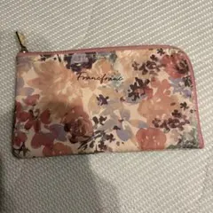 Francfranc ポーチ 花柄 フラットポーチ