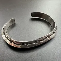 Navajo・Stanley.Parker・トリプルスタンプワークバングル超希少