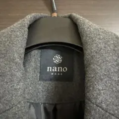 nanoナノユニバース グレー チェスターコート