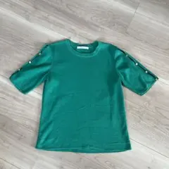 ANAYI グリーン 半袖ニット　38