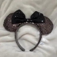 ミニーマウス風スパンコールカチューシャ