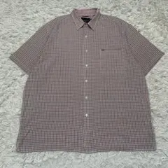NAUTICA JEANS 半袖シャツ チェック柄 コットン 90s 夏服のサムネイル