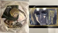 進撃の巨人 アルミン Memory くじ ステッカー アクリルコースター 非売品